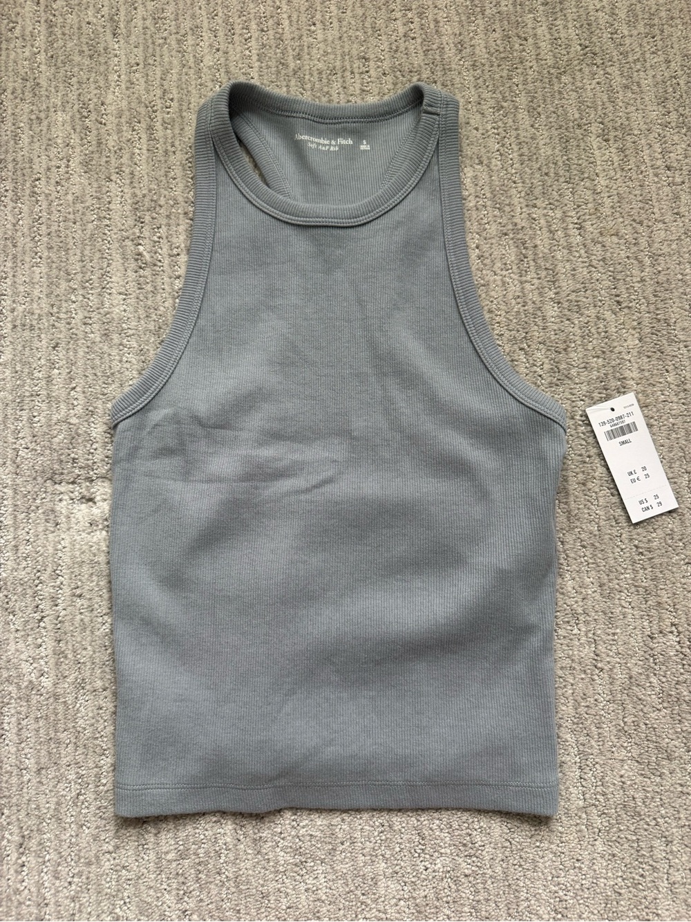 Abercrombie & Fitch Ribbed Racerback Tank - small